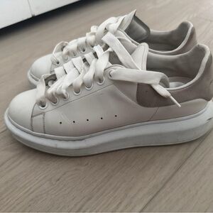 White and Gray Sneakers